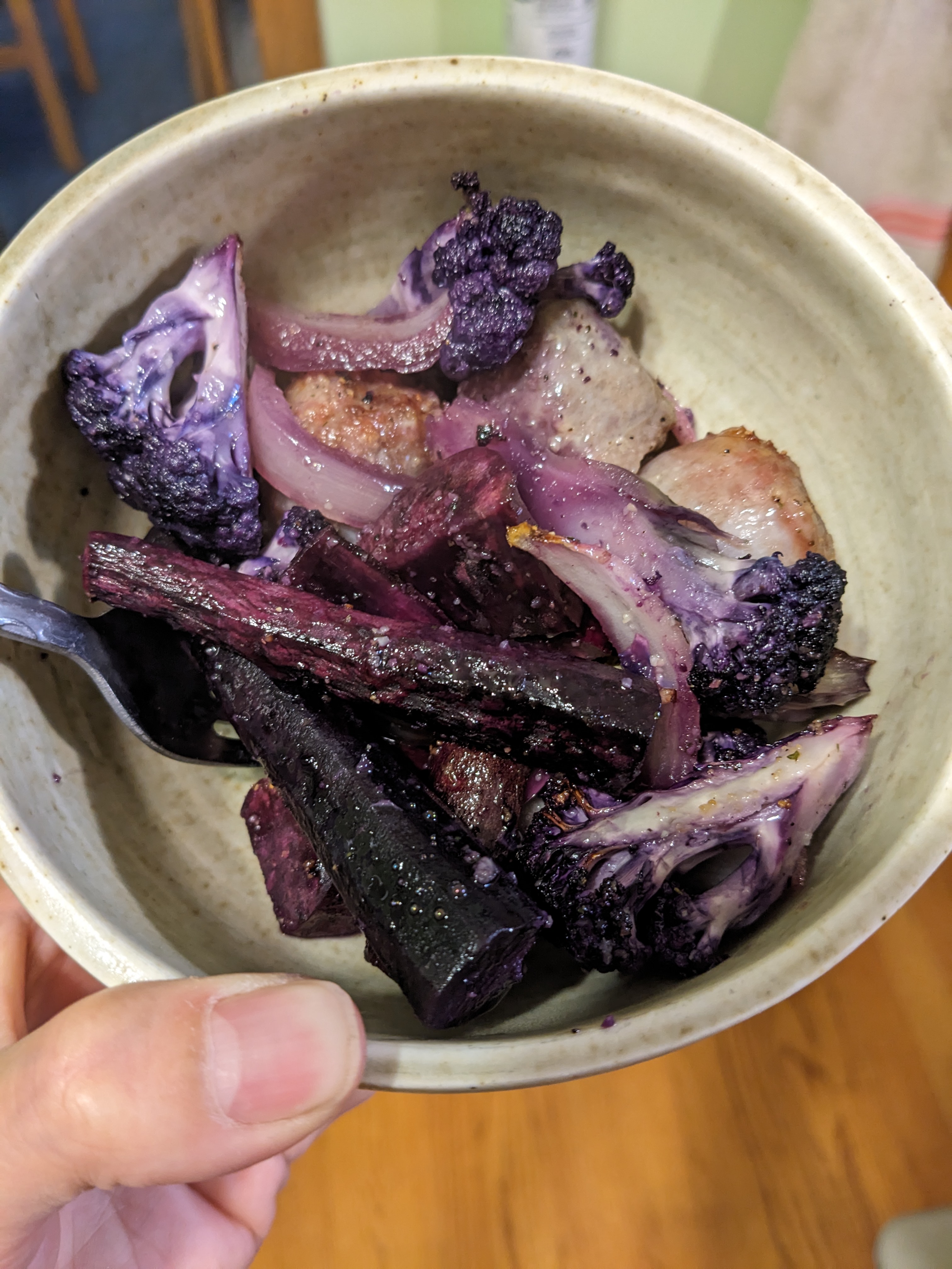 purple veggie bowl