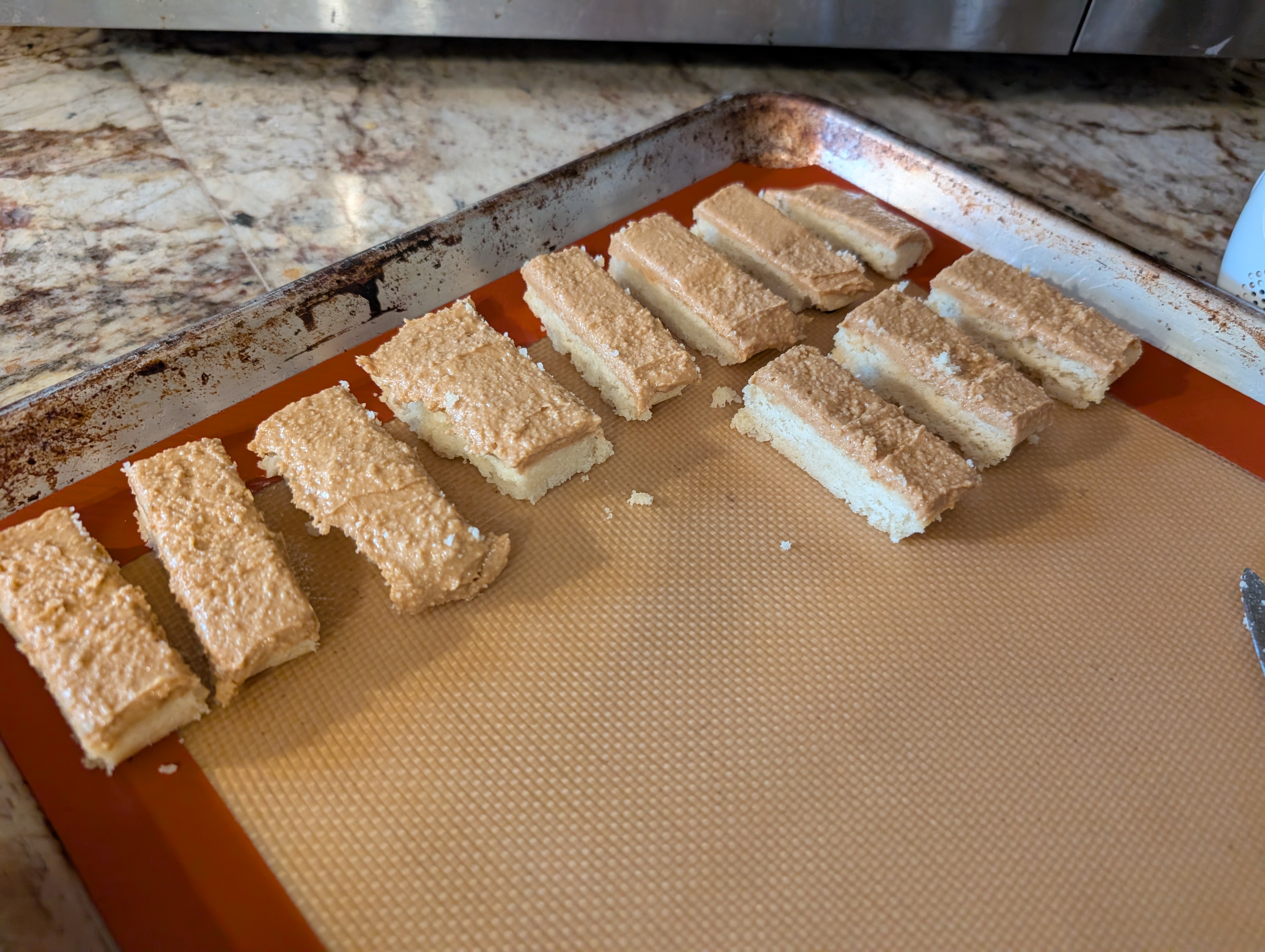 cut PB fingers